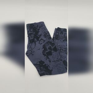 Skull Print Leggings - Black